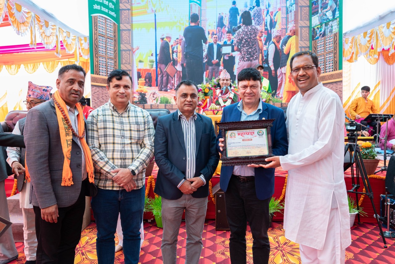 लायन्स डिस्ट्रिक्ट ३२५ जे कास्कीद्वारा मानवसेवा आश्रम भवन निर्माणका लागि आर्थिक सहयोग