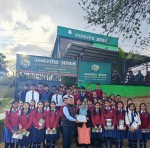 जुगल स्कूलका विद्यार्थीद्वारा  खाजा खर्च कटौती गरी मानवसेवा आश्रमलाई  सहयोग