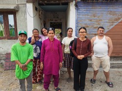 ८ दिनकाे आश्रम बसाइपछि मेनुका सुवेदी परिवारकाे जिम्मामा