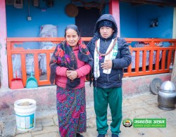 ७ वर्ष साङलोमा बाँधिएका गुरुङ निको भएर आश्रमबाट घर फर्के