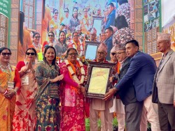महायज्ञमा पाण्डे दम्पतीको प्रेरणादायी सहयोग : वैवाहिक वर्षगाँठमा ५४ लाख ४४ हजार रुपैयाँ दान