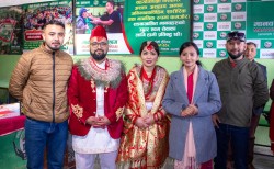 रास्वपा नेता कार्कीले गरे मानवसेवा आश्रम भक्तपुर  सेवाकेन्द्रबाट विवाह
