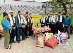 विराटनगर सेवाकेन्द्रलाई खाद्यान्न सामाग्री हस्तान्तरण