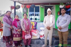 मूख्य कार्यालय हेटाैँडामा  खाद्यान्न सामाग्री सहयोग