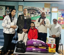 विराटनगरको तीनटोलिया सेवाकेन्द्रलाई खाद्यान्न सामग्री प्रदान