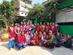 ज्याेती आमा समूहद्वारा बागलुङ सेवाकेन्द्रकाे भवन निर्माणका लागि २५ हजार ५ सय रूपैयाँ याेगदान