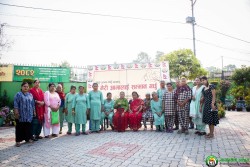 सुभद्रा अधिकारीद्वारा आश्रम व्यवस्थापनकाे लागि  ९ हजार ९ सय ९९ रूपैयाँ याेगदान
