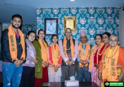 राजन विडारीद्वारा वार्षिक भोजनसेवा  सदस्यताका लागि १ लाख ११ हजार १ सय ११ रूपैयाँ याेगदान