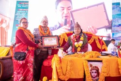 कार्की दम्पतीद्वारा मानवसेवा आश्रम बागलुङ शाखालाई ५१ हजार ५ सय ५५ सहयोग
