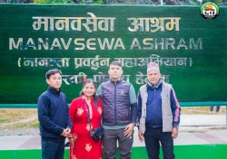 मानवसेवा आश्रम हेम्जा शाखालाई खाद्यान्न सहयोग