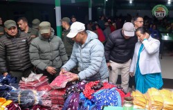 हेटौँडा उपमहानगरपालिकाको स्थापना दिवसमा मानवसेवा आश्रमलाई लत्ताकपडा सहयोग