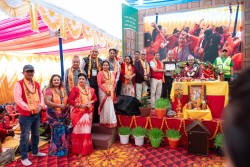 माता ताल बाराही आरती सेवा समितिद्वारा मानवसेवा आश्रमको अक्षयकोषका लागि आर्थिक सहयाेग