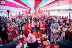 महायज्ञकाे तेस्राे दिनः २५ लाख ३० हजार रूपैयाँ दान संकलन