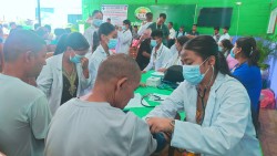 नेपाल स्वास्थ्य प्राविधिक संघको स्थापना दिवसमा मानवसेवा आश्रम दाङमा निःशुल्क स्वास्थ्य परीक्षण