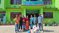छाेराकाे पुण्यस्मृतिमा मानवसेवा आश्रमलाई सहयोग प्रदान