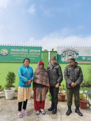 मानवसेवा आश्रमद्वारा बिहीबार ३ जनाको उद्धार, २ जना आश्रितकाे पुनर्मिलन