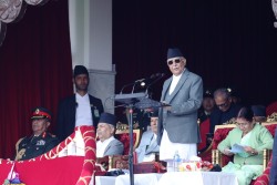 मनाइयो ७५औं प्रजातन्त्र दिवस:  समाराेहमा प्रधानमन्त्री केपी शर्मा ओलीकाे सम्वोधन