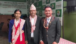 सुधार केन्द्रबाट फर्किएका बुवालाई छोराले आश्रममा गरे  स्वागत