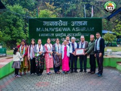 मनकारी दाताबाट आश्रममा आजीवन वार्षिक भोजनसेवाका लागि १ लाख ११ हजार १ सय ११ रुपैयाँ सहयोग