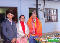 नेता पन्तद्वारा सर्लाही सेवाकेन्द्रमा याेगदान