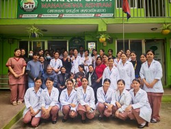 नर्सिङ अध्ययनरत विद्यार्थीहरुद्वारा एक महिने स्वयंसेवा अभियान सम्पन्न