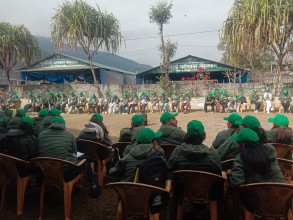 ज्ञान हस्तान्तरणका सहभागीद्वारा पुष्करिणी परोपकार गोकुलधाम अवलोकन