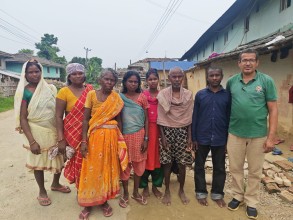 मेची महाकाली उद्धार यात्राका क्रममा उद्धार गरिएका हरिश्चन्द्र माझी १ महिना १३ दिनपछि  घर फर्किए