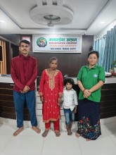 रुपन्देहीमा अलपत्र आमाछोरीलाई मानवसेवा आश्रमको संरक्षण