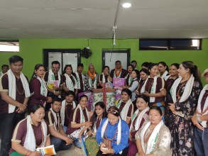 २५ औँ राष्ट्रिय लोक तथा दोहोरीगीत प्रतिष्ठानको स्थापना दिवसमा आश्रमलाई सामग्री हस्तान्तरण