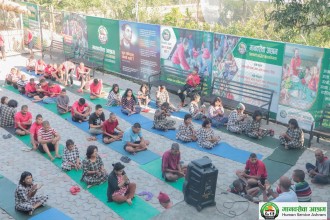 लक्ष्मिनारायण तथा बालगोपालहरुका  लागि योग प्रशिक्षण