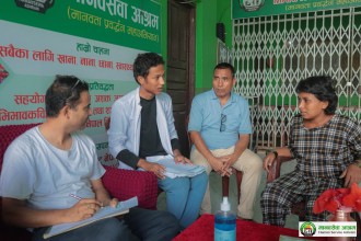 सुर्खेत शाखाका लक्ष्मीनारायण तथा बालगोपालहरूको मानसिक स्वास्थ्य परीक्षण