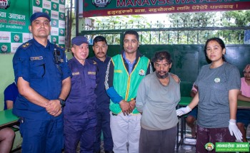 मध्यपुर थिमीबाट बेवारिसे जेष्ठ नागरिकको उद्धार