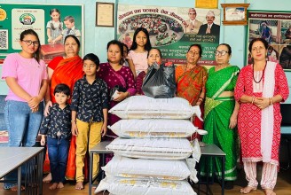 सुवेदीद्वारा विराटनगर सेवाकेन्द्रलाई खाद्यान्न योगदान