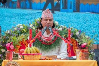मानवसेवा आश्रमकाे महायज्ञ पाेखरामा जारी