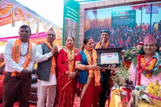 मुक्तिनाथ धर्मशाला निर्माणका लागि पोखरा–२५ वडा कार्यालयद्वारा ७ लाख ५१ हजार १ सय ११ सहयोग