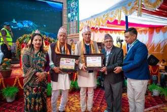 लक्ष्मीनारायण मन्दिरका लागि तोरणबहादुर थापाद्वारा १ लाख ५ हजार सहयोग