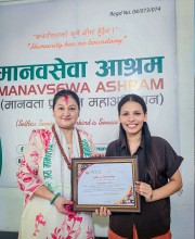जन्मोत्सवलाई मानवताको सेवासँग जोड्दै अन्जु शाहद्वारा मानवसेवा आश्रमलाई आर्थिक सहयोग