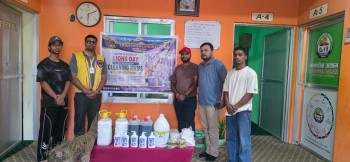 लायन्सको ५५औँ वार्षिकोत्सवमा मानवसेवा आश्रमलाई सरसफाइ सामग्री सहयोग