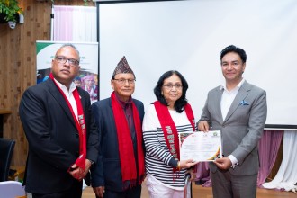 उमा हमालद्वारा फिजियोथेरापी कक्षका लागि १ हजार अष्ट्रेलियन डलर याेगदान