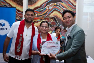देश भक्त भट्टराई र बिपना सिलवालद्वारा आजीवन खाजासेवाका लागि १ लाख ११ हजार सहयोग