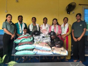 मानवसेवा आश्रम विराटनगर शाखालाई खाद्यान्न सहयोग प्रदान