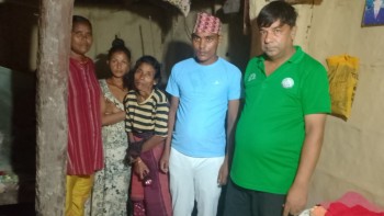 मानवसेवा आश्रम तिलाेत्तमाद्वारा तीन जना आश्रितकाे पुनर्मिलन सम्पन्न