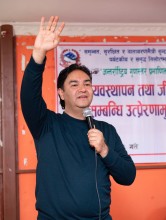 आश्रमका केन्द्रीय अध्यक्ष रामजी अधिकारीद्वारा तनाव व्यवस्थापन र उत्प्रेरणामुलक प्रशिक्षण