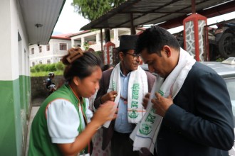 आइतबार २ सय ७९  जना मानवताप्रेमीहरुद्वारा मानवसेवा आश्रम अवलोकन