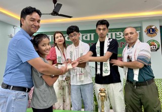 बेल्जियम निवासी  गौतम परिवारद्धारा  वार्षिक भाेजनसेवा याेगदान