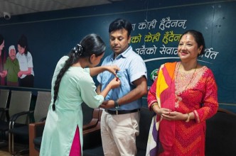 सुलभ गिरीको जन्मदिन मानवसेवा आश्रम ललितपुरमा