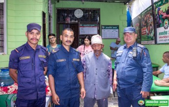 धनगढी - २ घर बताउने बेवारिसे बाल्कु चौधरीलाई भक्तपुरबाट उद्धार