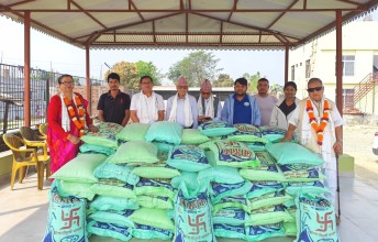 जन्मदिन मनाउँदै पद्मा सिटौलाद्वारा मानवसेवा आश्रम विराटनगरलाई खाद्यान्न सहयोग