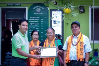 सुवालद्वारा नगद १ लाख १ हजार १० रूपैयाँ याेगदान