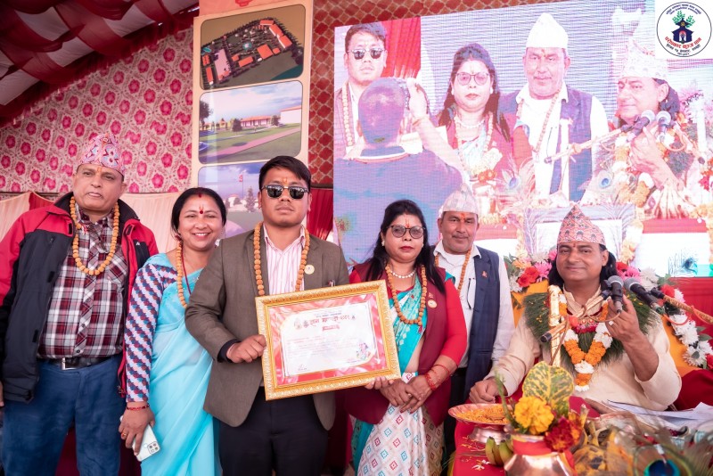 बुटवल उपमहानगरपालिका १५ नम्बर वडा कार्यालयद्वारा १० लाख ५१ हजार ५ सय ५५ रूपैयाँ दान   